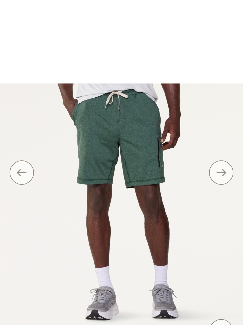 Men's Green Performance Drawstring Shorts Vuori Small